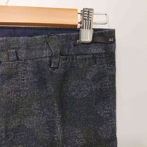 ピーティーゼロウーノ PT01 LINEN&COTTON センタープレススラックスパンツ メンズ  44